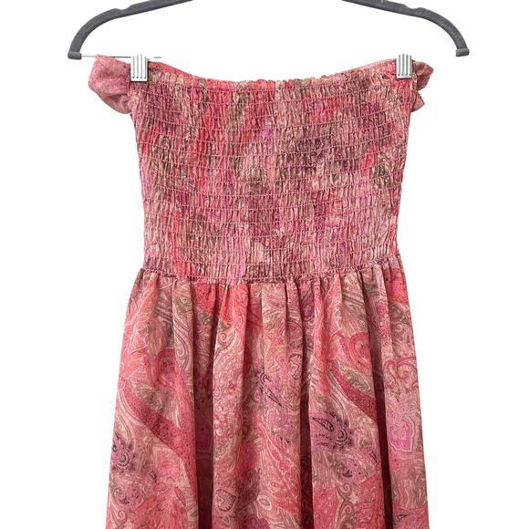 MISA LOS ANGELES Arianne Chiffon Sleeveless Midi Dress Pink XS - Picture 4 of 6